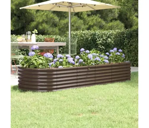 Aia Taimelava, Galvaniseeritud Teras, 224X80X36 cm Pruun