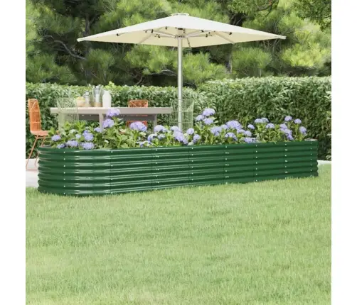 Aukštas Sodo Lovelis, Žalias, 296X80X36cm Cinkuotas Plienas