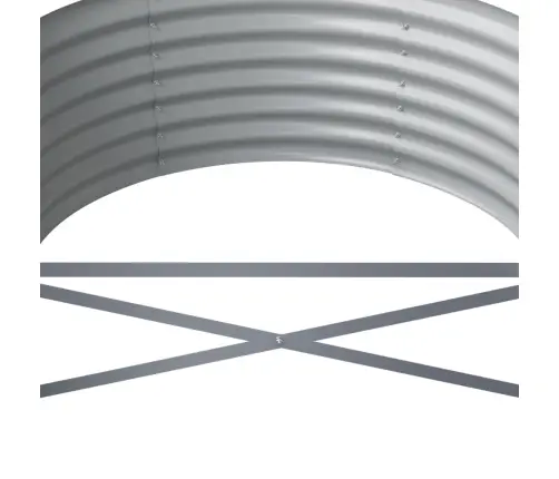 Aia Taimelava, Galvaniseeritud Teras, 368X80X36 cm Roheline