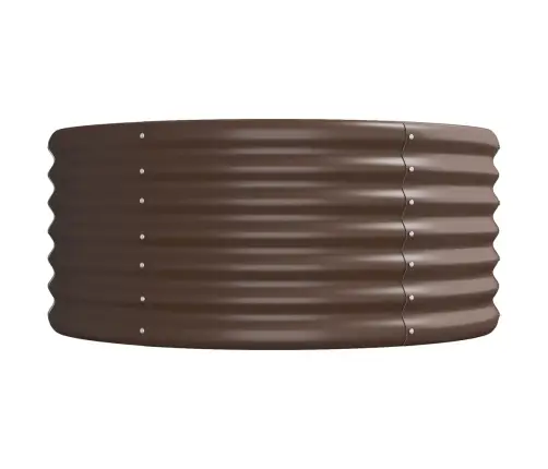 Augstā Puķu Kaste, 440X80X36 Cm, Pulverkrāsots Tērauds, Brūna Vidaxl