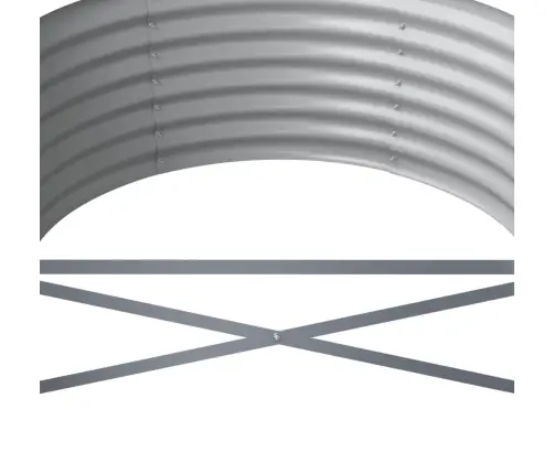 Aia Taimelava, Galvaniseeritud Teras, 440X80X36 cm Antratsiit