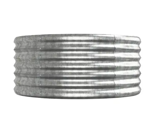 Augstā Puķu Kaste, 440X80X36 Cm, Tērauds, Sudrabaina Vidaxl