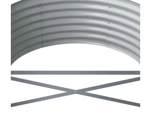 Aia Taimelava, Galvaniseeritud Teras, 620X80X36 cm Antratsiit