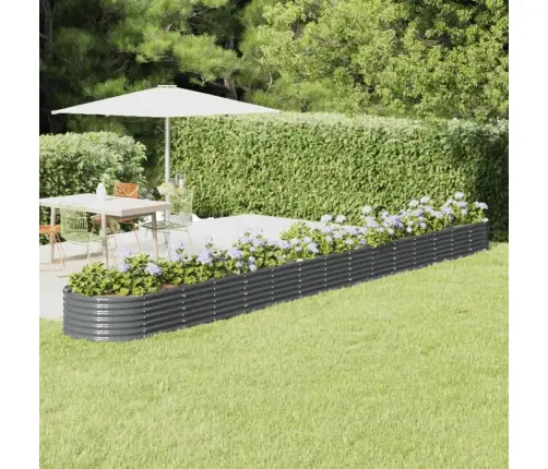 Aia Taimelava, Galvaniseeritud Teras, 620X80X36 cm Antratsiit