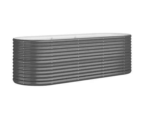 Augstā Puķu Kaste, 224X80X68 Cm, Tērauds, Antracītpelēka Vidaxl