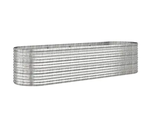 Augstā Puķu Kaste, 296X80X68 Cm, Tērauds, Sudrabaina Vidaxl