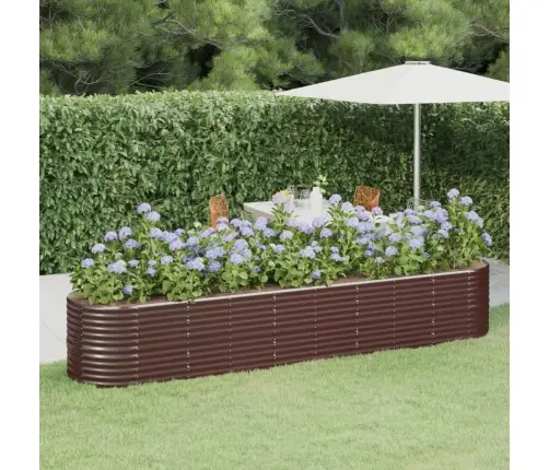 Aia Taimelava, Galvaniseeritud Teras, 368X80X68 cm Pruun