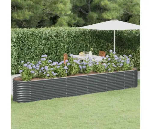 Aukštas Sodo Lovelis, Antracito, 440X80X68cm Cinkuotas Plienas