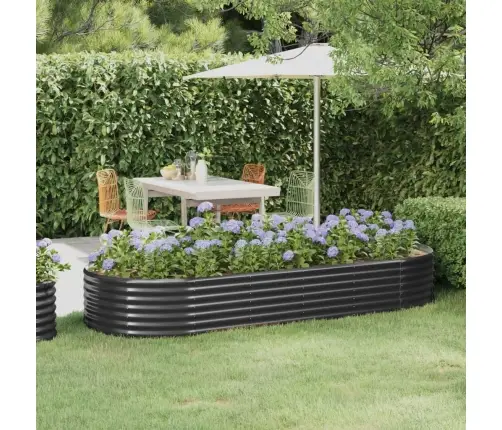 Aia Taimelava, Galvaniseeritud Teras, 249X100X36 cm Antratsiit