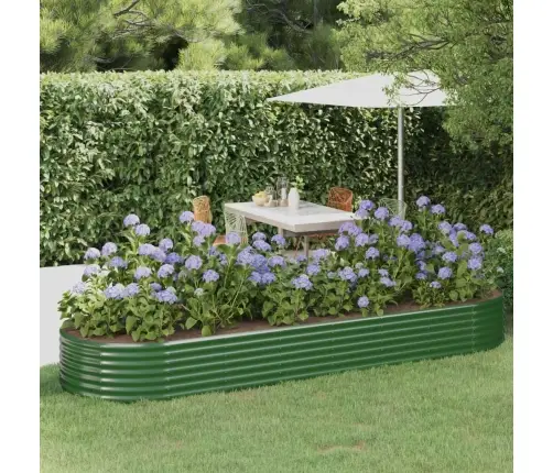Aukštas Sodo Lovelis, Žalias, 322X100X36cm Cinkuotas Plienas