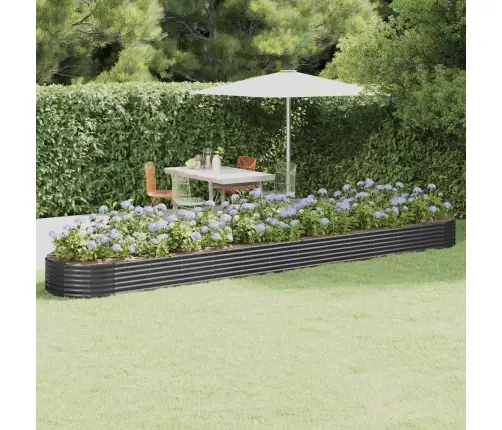 Aukštas Sodo Lovelis, Antracito, 544X100X36cm Cinkuotas Plienas