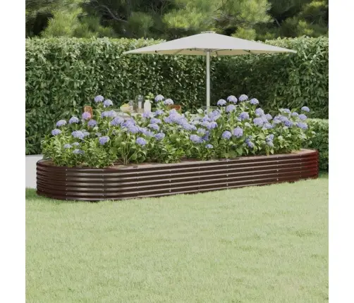 Aia Taimekast, Galvaniseeritud Teras, 373X140X36 cm Pruun