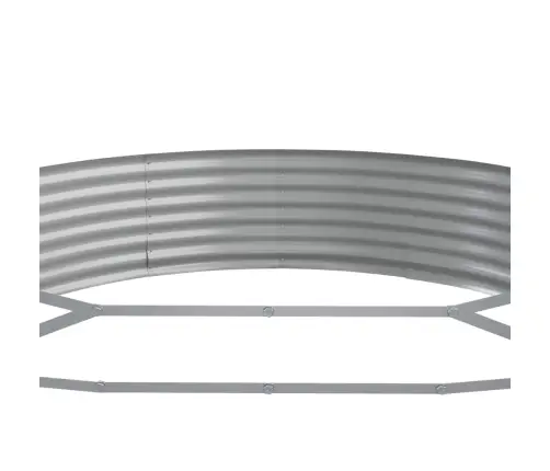 Aukštas Sodo Lovelis, Sidabrinis, 523X140X36cm Cinkuotas Plienas