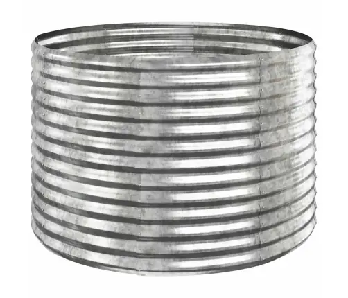 Augstā Puķu Kaste, 100X100X68 Cm, Cinkots Tērauds, Sudrabaina Vidaxl