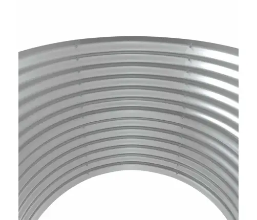 Augstā Puķu Kaste, 100X100X68 Cm, Cinkots Tērauds, Sudrabaina Vidaxl