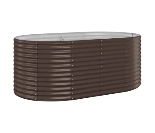 Augstā Puķu Kaste, 175X100X68 Cm, Pulverkrāsots Tērauds, Brūna Vidaxl