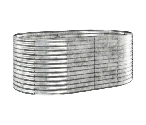 Augstā Puķu Kaste, 175X100X68 Cm, Cinkots Tērauds, Sudrabaina Vidaxl