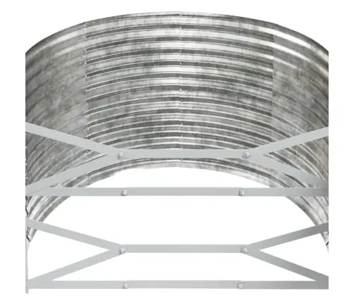 Aukštas Sodo Lovelis, Sidabrinis, 249X100X68cm Cinkuotas Plienas