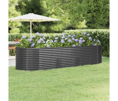 Aia Taimelava, Galvaniseeritud Teras, 322X100X68 cm Antratsiit