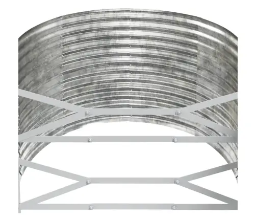 Aia Taimelava, Pulbervärvitud Teras, 507X100X68 cm Hõbedane