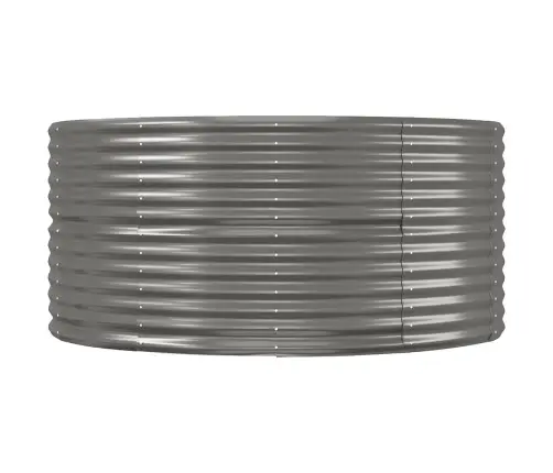 Augstā Puķu Kaste, Pelēka, 212X140X68 Cm, Cinkots Tērauds Vidaxl