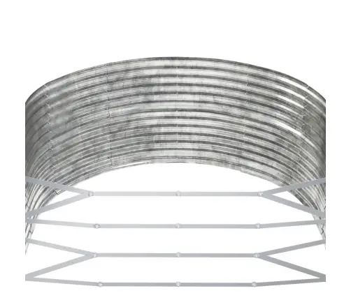 Aukštas Sodo Lovelis, Sidabrinis, 212X140X68cm Cinkuotas Plienas