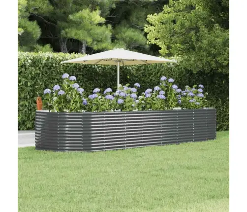 Aia Taimekast, Antratsiit, 367X140X68 cm Galvaniseeritud Teras