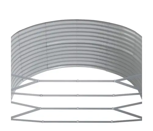 Augstā Puķu Kaste, Antracītpelēka, 447X140X68 Cm, Cinkots Tērauds Vidaxl