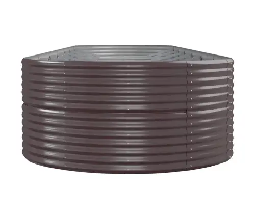 Augstā Puķu Kaste, 584X140X68 Cm, Pulverkrāsots Tērauds, Brūna Vidaxl