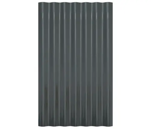 Stogo Plokštės, 12Vnt., Antracito, 60X36cm Cinkuotas Plienas