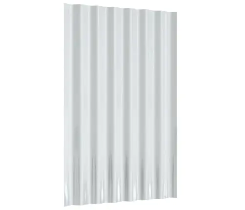 Katusepaneelid 36 Tk, Galvaniseeritud Teras, Hall, 60 X 36Cm