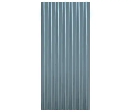 Jumta Paneļi, 36 Gab., Pulverkrāsots Tērauds, Pelēki, 80X36 Cm Vidaxl