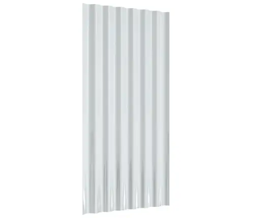 Jumta Paneļi, 36 Gab., Pulverkrāsots Tērauds, Pelēki, 80X36 Cm Vidaxl