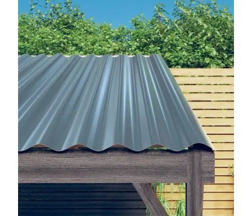 Jumta Paneļi, 36 Gab., Pulverkrāsots Tērauds, Pelēki, 80X36 Cm Vidaxl