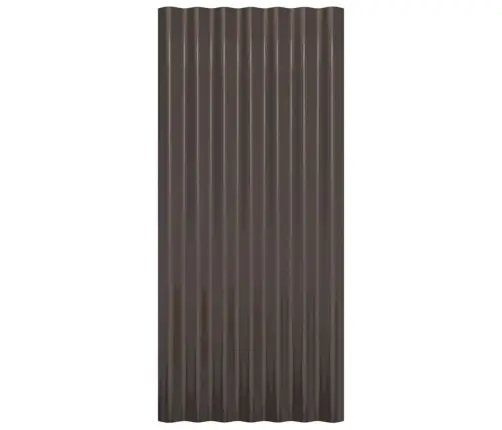 Katusepaneelid 36 Tk, Galvaniseeritud Teras, Pruun, 80 X 36 Cm