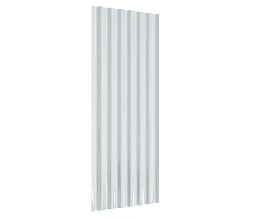 Jumta Paneļi, 12 Gab., Pulverkrāsots Tērauds, Pelēki, 100X36 Cm Vidaxl