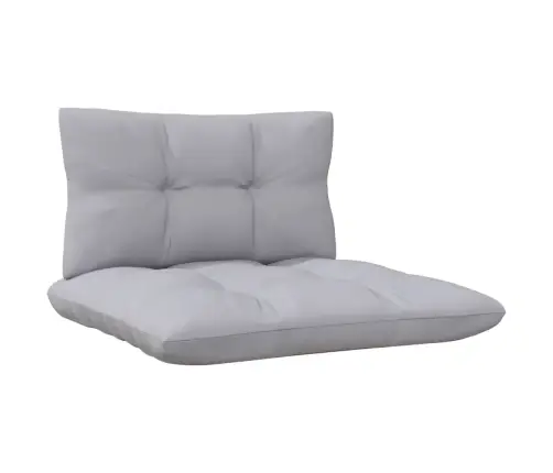 9-Daļīgs Dārza Mēbeļu Komplekts Ar Pelēkiem Matračiem, Priede Vidaxl 9-Daļīgs Dārza Mēbeļu Komplekts Ar Pelēkiem Matračiem, Priede Vidaxl