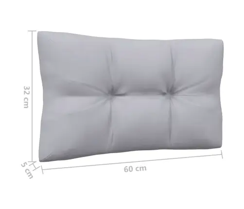 Sodo Komplektas Su Pilkomis Pagalvėmis, 13 Dalių, Pušis