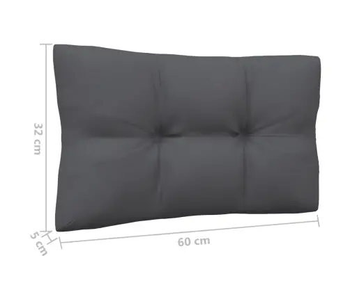 8-Daļīgs Dārza Mēbeļu Komplekts Ar Pelēkiem Matračiem, Priede Vidaxl