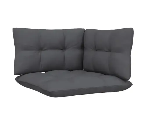 9-Osaline Aiamööbli Komplekt Antratsiithallide Patjadega