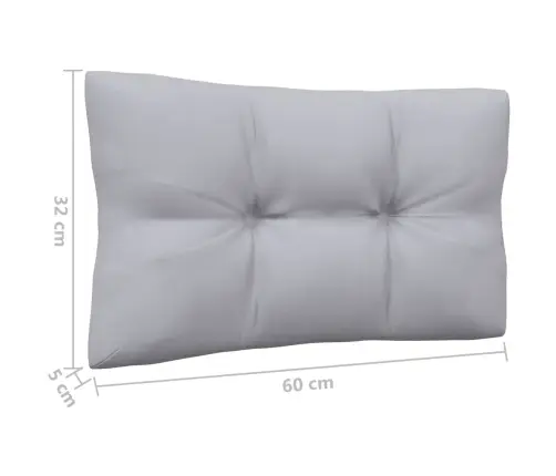 4-Daļīgs Dārza Mēbeļu Komplekts Ar Pelēkiem Matračiem, Priede Vidaxl