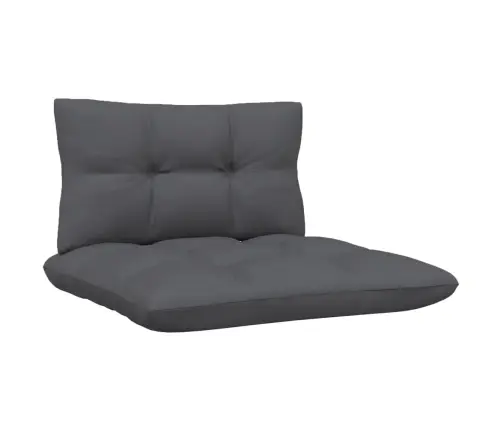 4-Vietīgs Dārza Dīvāns Ar Antracītpelēkiem Spilveniem, Priede Vidaxl