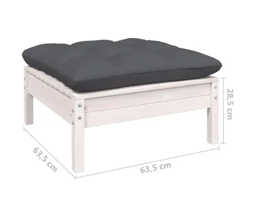 9-Daļīgs Dārza Atpūtas Mēbeļu Komplekts Ar Matračiem, Priede Vidaxl