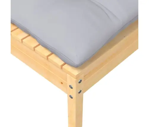 Sodo Komplektas Su Pilkomis Pagalvėmis, 9 Dalių, Pušis