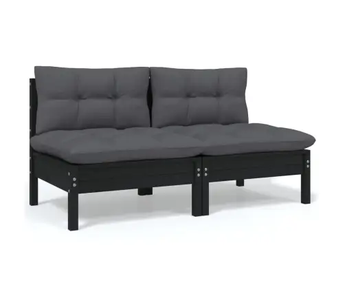 Sodo Komplektas Su Pagalvėmis, 5 Dalių, Pušies Medienos Masyvas