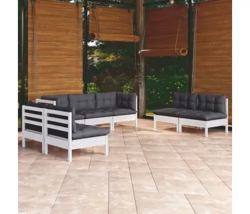 Sodo Komplektas Su Pagalvėlėmis, 7 Dalių, Pušies Masyvas