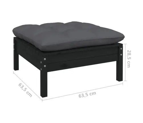 7-Daļīgs Dārza Atpūtas Mēbeļu Komplekts Ar Matračiem, Priede Vidaxl