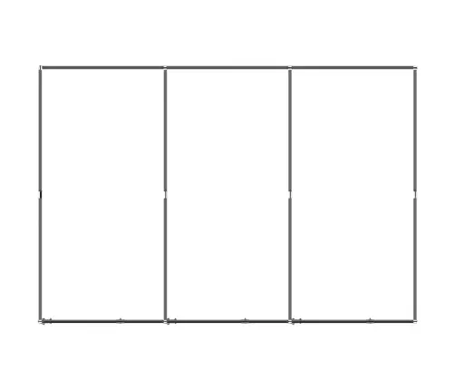 Suņu Voljērs, 5,53 M², Tērauds Vidaxl