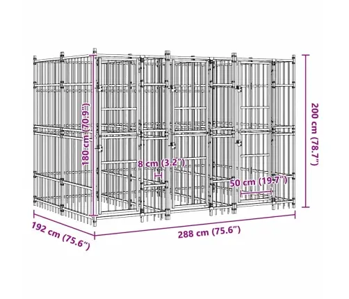 Lauko Voljeras Šunims, Plienas, 7,37M²