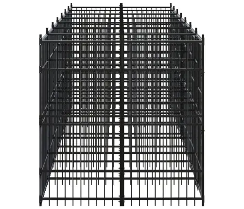 Suņu Voljērs, 12,9 M², Tērauds Vidaxl